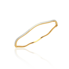 Single Line Wave Bangle