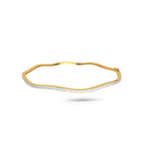 Single Line Wave Bangle
