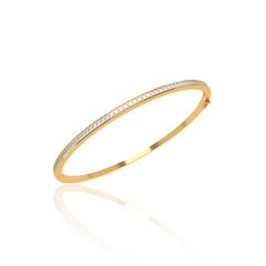 Single Line Diamond Bangle
