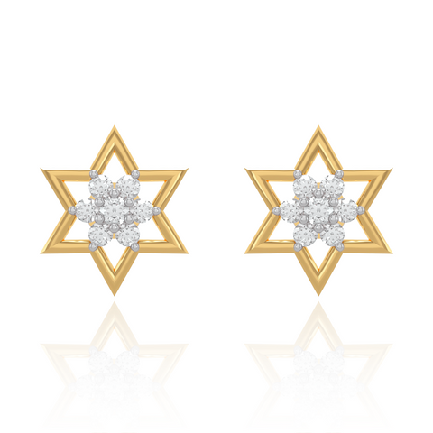 Diya 7 Stone Diamond Earring