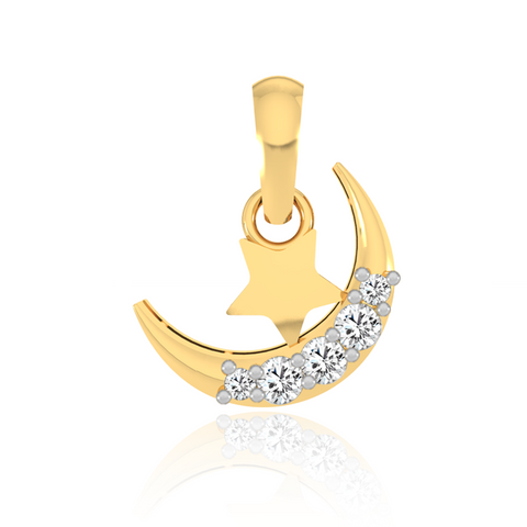 Starry Moon Pendant