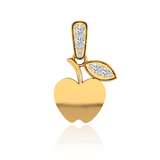 Diamond Apple Pendant