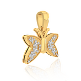 Diamond Butterfly Pendant