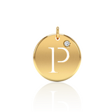 "P" tag Diamond Pendant
