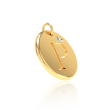 "P" tag Diamond Pendant