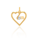 Heart in Heart Mom Pendant