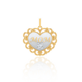 Unique Heart Mom Pendant