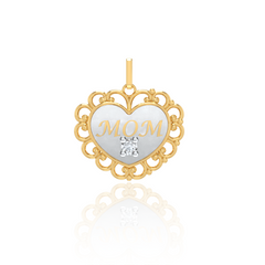 Unique Heart Mom Pendant