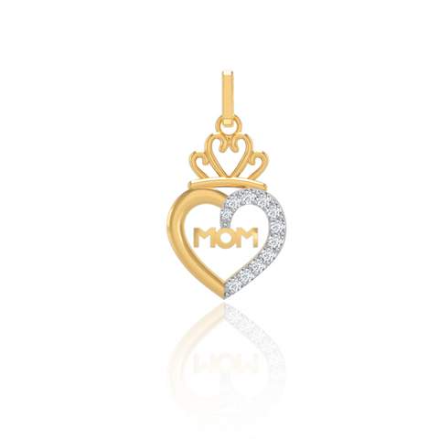 Queen Heart Mom Pendant