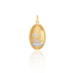 Oval Tag Mom Pendant