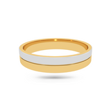 Dual Tone Wedding Band