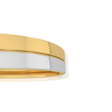 Dual Tone Wedding Band