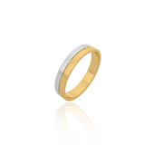 Dual Tone Wedding Band