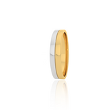 Dual Tone Wedding Band