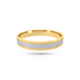 Dual Tone Wedding Band