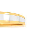 Dual Tone Wedding Band