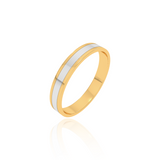 Dual Tone Wedding Band