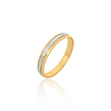 Dual Tone Wedding Band