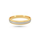 Dual Tone Wedding Band