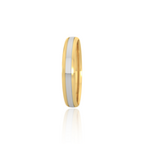 Dual Tone Wedding Band
