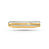 Dual Tone Wedding Band