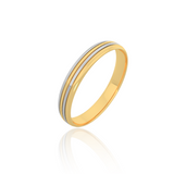 Dual Tone Wedding Band