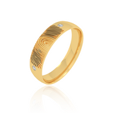 Finger print Wedding Band