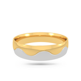 Dual Tone Wedding Band