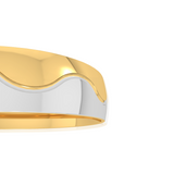 Dual Tone Wedding Band