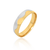 Dual Tone Wedding Band