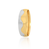 Dual Tone Wedding Band