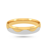 Dual Tone Wedding Band
