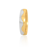 Dual Tone Wedding Band