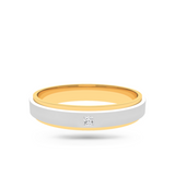 Dual Tone Wedding Band