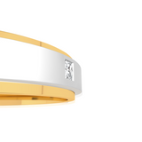 Dual Tone Wedding Band