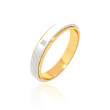 Dual Tone Wedding Band