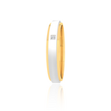 Dual Tone Wedding Band