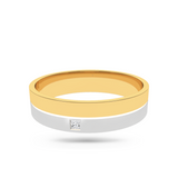 Dual Tone Wedding Band