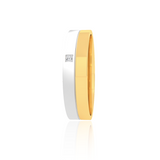 Dual Tone Wedding Band
