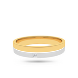 Dual Tone Wedding Band