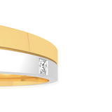 Dual Tone Wedding Band