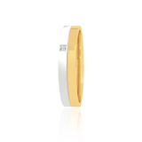 Dual Tone Wedding Band