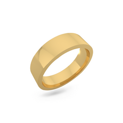 Classic wedding band - Flat (6mm)