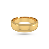 Classic wedding band - High dome (6mm)
