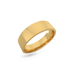 Classic wedding band - Flat (6mm)