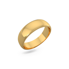 Classic wedding band - High dome (6mm)