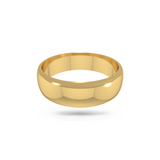 Classic wedding band - High dome (6mm)