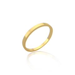 Classic wedding band - Flat (2 mm)