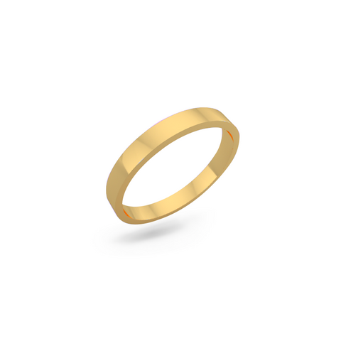 Classic wedding band - Flat (2.5 mm)