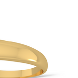 Classic wedding band - High dome (2.5 mm)